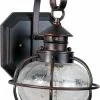 Budget ⭐ Maxim Portsmouth 13 x 8 in. 100W 1-Light Outdoor Wall Lantern in Oil Rubbed Bronze 🥰