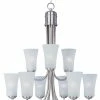 Best Pirce 🔥 Maxim Logan 60W 9-Light Chandelier in Satin Nickel 😍 -Cheap Maxim Lighting Store Query 460