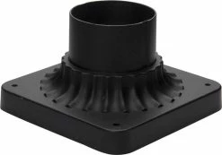 Deals 😀 Maxim Essentials 5-3/4 in. Outdoor Essentials Cast Pier Mount in Black 😉