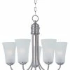 Hot Sale 🔔 Maxim Twisp 60W 5-Light Incandescent Chandelier in Satin Nickel ⌛ -Cheap Maxim Lighting Store Query 48