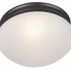 Flash Sale 💯 Maxim Essentials 60W 2-Light Flushmount Ceiling Fixture in Oil Rubbed Bronze 🥰 -Cheap Maxim Lighting Store Query 489
