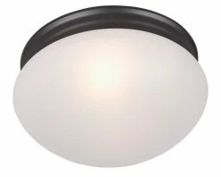 Flash Sale 💯 Maxim Essentials 60W 2-Light Flushmount Ceiling Fixture in Oil Rubbed Bronze 🥰