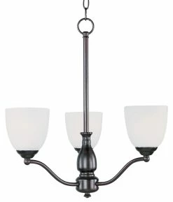 Deals 👍 Maxim Manor 60W 3-Light Incandescent Chandelier in Oil Rubbed Bronze ❤️
