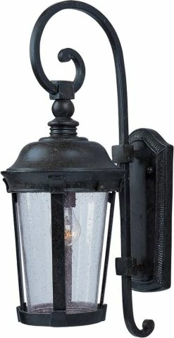 Best Sale ❤️ Maxim 100W 1-Light Incandescent Wall Lantern in Bronze 💯