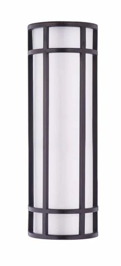 Budget 🔥 Maxim Moon Ray 20W 1-Light Integrated LED Outdoor Wall Sconce in Bronze 💯