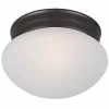Best deal 👍 Maxim Essentials 60W 1-Light Medium E-26 Incandescent Ceiling Light with Frosted Glass in Oil Rubbed Bronze 🎁 -Cheap Maxim Lighting Store Query 519