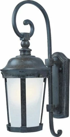 Discount 🎁 Maxim Dover 9W 1-Light Medium E-26 LED Outdoor Wall Sconce in Bronze 🤩