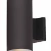 Promo 🔥 Maxim Lightray 50W 2-Light Medium E-26 Incandescent Outdoor Wall Sconce in Architectural Bronze 🔔