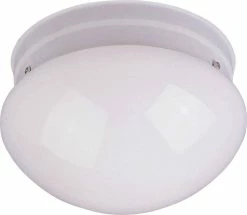 Best reviews of 👏 Maxim 26W 2-Light Fluorescent Flush Mount Ceiling Fixture in White 🎁