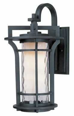 Flash Sale ⌛ Maxim Oakville 10 in. 100W 1-Light Medium E-26 Incandescent Wall Lantern in Black Oxide 😍