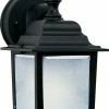 Outlet 🔥 Maxim Builder Cast 9W 1-Light Medium E-26 LED Outdoor Wall Sconce in Black 🌟 -Cheap Maxim Lighting Store Query 542