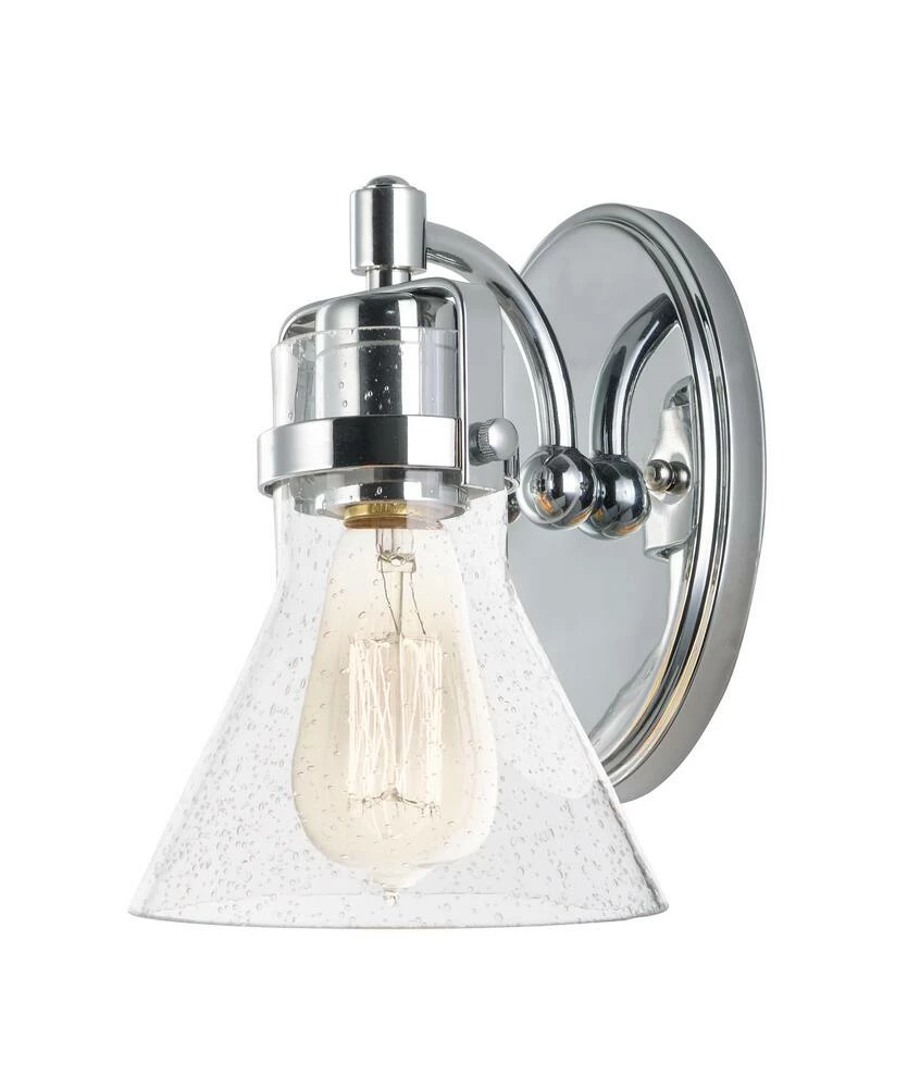 Outlet โค๏ธ Maxim Seafarer 60W 1-Light Medium E-26 Incandescent Wall Sconce in Polished Chrome ๐ 3 Outlet โค๏ธ Maxim Seafarer 60W 1-Light Medium E-26 Incandescent Wall Sconce in Polished Chrome ๐