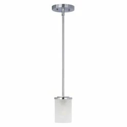 Cheapest 🧨 Maxim Corona 60W 1-Light Mini Pendant in Satin Nickel 👏