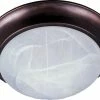 Promo ❤️ Maxim Essentials 60W 3-Light Incandescent Ceiling Light Fixture with Marble Glass in Oil Rubbed Bronze 😀 -Cheap Maxim Lighting Store Query 577