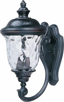 New ✔️ Maxim Carriage House 20 x 9 in. 60W 2-Light Outdoor Wall Lantern in Oriental Bronze 😍