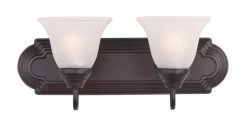 Cheapest 🤩 Maxim Essentials 100W 2-Light Incandescent Vanity Fixture in Oil Rubbed Bronze 😍