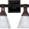 Cheapest ❤️ Maxim Brentwood 28 in. 100W 4-Light Medium E-26 A19 Incandescent Vanity Fixture with Frosted Glass in Oil Rubbed Bronze ✔️ -Cheap Maxim Lighting Store Query 585