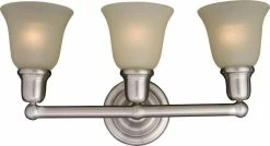 Hot Sale 👍 Maxim Bel Air 100W 3-Light Vanity Bath Wall Light in Satin Nickel 😉