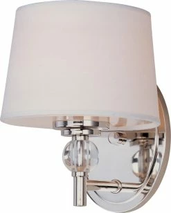Wholesale 👏 Maxim Rondo 6-1/2 in. 1-Light Wall Sconce in Polished Nickel ✨