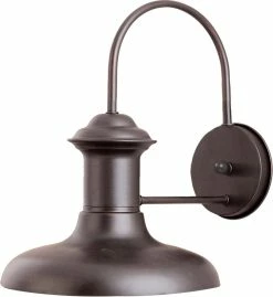Discount 🤩 Maxim Wharf 13 in. 100 W 1-Light Medium Sconce in Empire Bronze 🔔