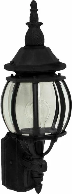 Budget 🤩 Maxim Crown Hill 18 x 6-1/2 in. 100W 1-Light Outdoor Wall Lantern in Black 😀