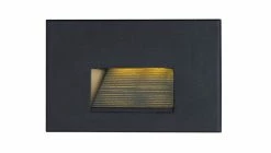 Promo 🔥 Maxim Path 4W 1-Light 3000 Kelvin LED Step Light in Black ✔️