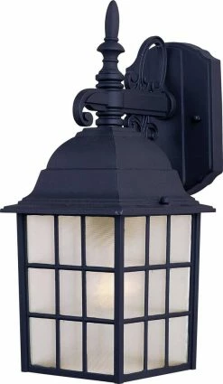 Top 10 👍 Maxim North Church 14-1/4 x 6 in. 100W 1-Light Outdoor Wall Lantern in Black 😍