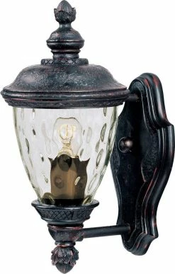 Cheap ❤️ Maxim Carriage House 60W 1-Light Medium E-26 Incandescent Wall Lantern in Oriental Bronze 💯