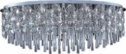 Top 10 🔔 Maxim Jewel 36 in. 25W 23-Light 2900K Xenon Bi-Pin G9 Flush Mount Ceiling Fixture in Polished Chrome ⌛