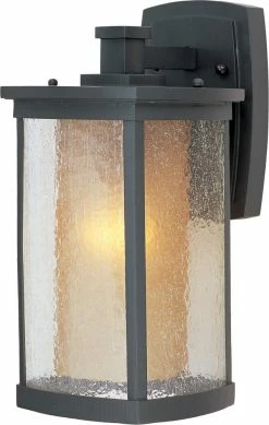 Flash Sale ⭐ Maxim Bungalow 13-3/4 x 7 in. 60W 1-Light Outdoor Wall Lantern in Bronze 🥰