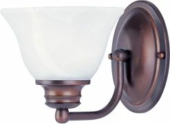 Wholesale 👍 Maxim Malaga 100W 1-Light Incandescent Wall Sconce in Oil Rubbed Bronze 🥰
