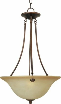 Best reviews of ⌛ Maxim Malaga 100W 3-Light Invert Bowl Pendant in Oil Rubbed Bronze ✔️