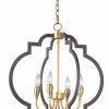 Coupon 🤩 Maxim Crest 240W 4-Light Candelabra E-12 Incandescent Chandelier in Oil Rubbed Bronze with Antique Brass 🧨 -Cheap Maxim Lighting Store Query 698