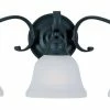 Deals 😉 Maxim Linda 9 in. 100W 3-Light Bath Light in Black with Ice Glass Shade 🔥 -Cheap Maxim Lighting Store Query 713