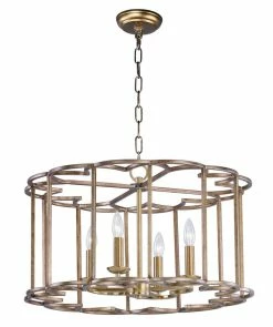 Coupon 👏 Maxim Helix 60W 4-Light Candelabra E-12 Incandescent Chandelier in Bronze Fusion ⭐