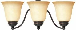 Best Pirce ⭐ Maxim Basix 9 in. 100 W 3-Light Medium Vanity in Oil Rubbed Bronze ✨