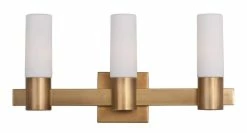 Coupon 👏 Maxim Contessa 3-Light 40W Bath Vanity Light in Natural Aged Brass 🎉