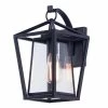 Cheapest 🤩 Maxim Artisan 60W 1-Light Medium E-26 Incandescent Outdoor Wall Sconce in Black 🌟 -Cheap Maxim Lighting Store Query 737