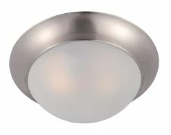 Brand new 😉 Maxim Essentials 60W 1-Light Medium E-26 Incandescent Flush Mount Ceiling Fixture in Satin Nickel 👏