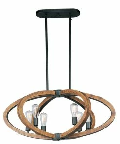 Outlet ✨ Maxim Bodega Bay 6-Light Pendant in Anthracite 🌟