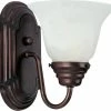 Discount 🎉 Maxim Essentials 6 in. 1-Light Wall Sconce in Oil Rubbed Bronze 🎉 -Cheap Maxim Lighting Store Query 75