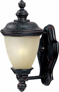 Outlet 👍 Maxim 12-1/2 in 13W 1-Light Fluorescent Outdoor Wall Lantern in Oil Rubbed Bronze 😍