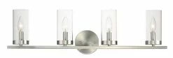 Best Pirce 💯 Maxim Sentinel 240W 4-Light Candelabra E-12 Incandescent Vanity Fixture in Satin Nickel 💯