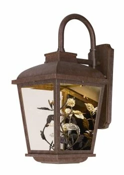 Wholesale 😍 Maxim Arbor 5 in. LED 1-Light Outdoor Wall Lantern in Adobe AE 😉
