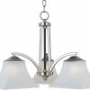 Wholesale 😍 Maxim 100W 3-Light Incandescent Chandelier in Satin Nickel 🥰 -Cheap Maxim Lighting Store Query 789