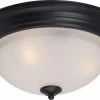 New ๐ Maxim 15-1/2 in. 3-Light Flushmount in Black with Ice Glass Shade ๐ 2 New ๐ Maxim 15-1/2 in. 3-Light Flushmount in Black with Ice Glass Shade ๐ -Cheap Maxim Lighting Store Query 80