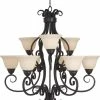 Flash Sale 🔥 Maxim Manor 33 in. 100W 9-Light Medium Incandescent Chandelier in Oil Rubbed Bronze ✔️ -Cheap Maxim Lighting Store Query 815