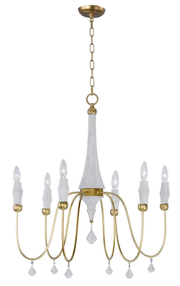 Best Pirce ๐ Maxim Claymore 60W 6-Light Candelabra E-12 Incandescent Chandelier in Claystone with Gold Leaf โ 3 Best Pirce ๐ Maxim Claymore 60W 6-Light Candelabra E-12 Incandescent Chandelier in Claystone with Gold Leaf โ