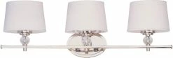 Wholesale ⭐ Maxim Rondo 8-3/10 in. 60W 3-Light Bath Light in Polished Nickel 🤩