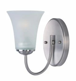 Discount 🧨 Maxim 60W 1-Light Incandescent Bracket in Satin Nickel ❤️